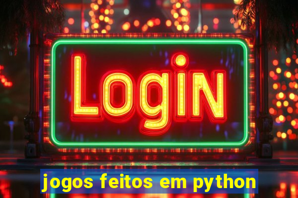 jogos feitos em python